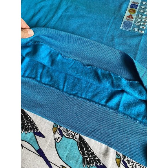 Vintage 1991 Lady MacGregor Sweat Shirt XXL 2X Blue Women’s Monsanto Fibers - Picture 9 of 11
